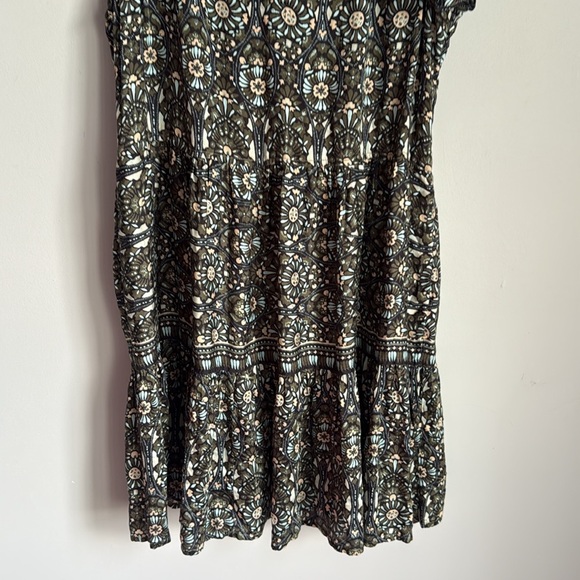 TUCKERNUCK OMIKA Wilora Double Ruffle Sleeve Mini Dress, Malia Pistachio Large - Picture 4 of 16